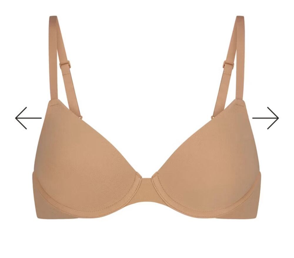 Womens SKIMS Everybody Tshirt Bra Nude Size 38DD EUC!